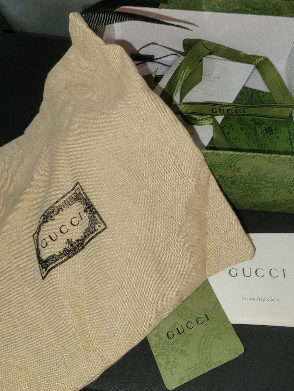 Gucci Gold Double G Logo Belt Buckle Wrapped So Zero Scratching Occurs. Leather